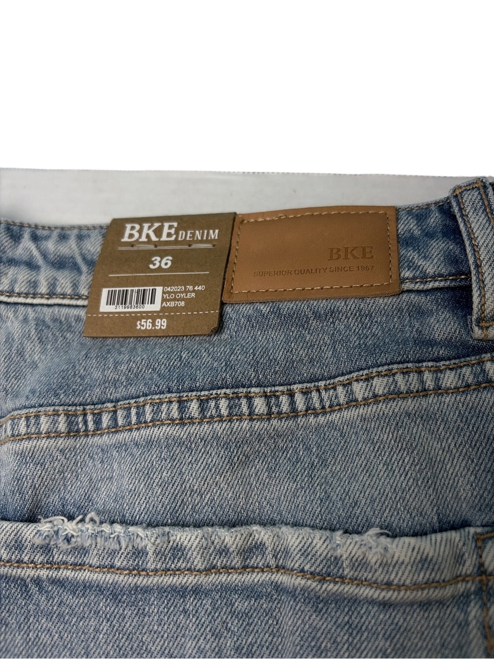 BKE Shorts Womens 36/16 Blue Denim Distressed Cutoff Billie Slim Fit Casual - Picture 8 of 10